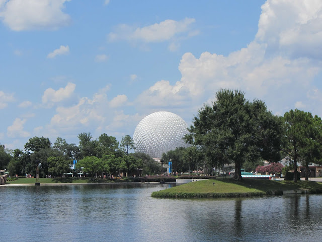 Spaceship Earth Across the World Showcase Lagoon Epcot Walt Disney World