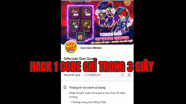 CÁCH HACK VÀI TRĂM CODE GUN GUN MOBILE TỪ LOTUS TRONG 30 GIÂY