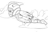 Rocketeer coloring page