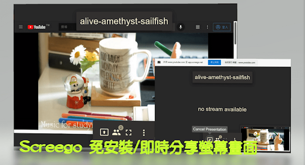 Screego 簡單快速分享電腦螢幕畫面，可多人連線不用安裝免註冊