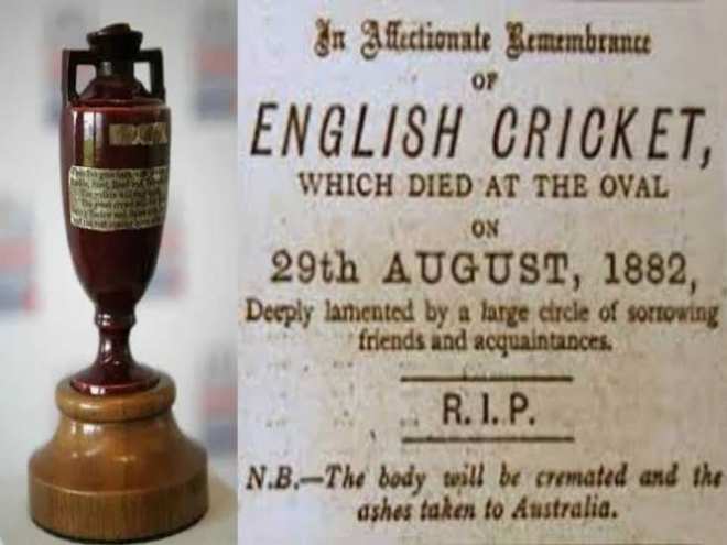 The historic cricket match that England and Australia played at The Oval in 1882