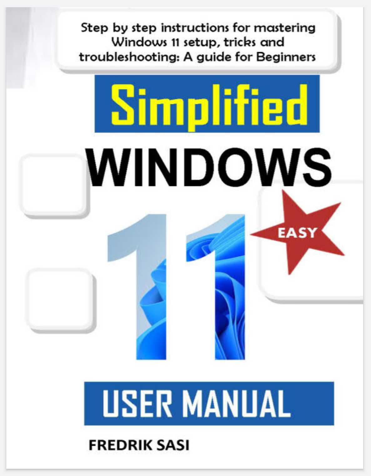 Simplified Windows 11 User Manual