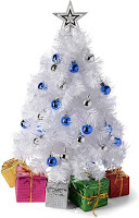 Tabletop Mini White Christmas Tree