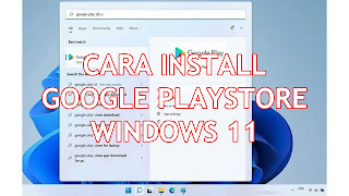 cara install google play store di windows 11