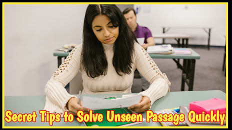 solve Unseen Passage