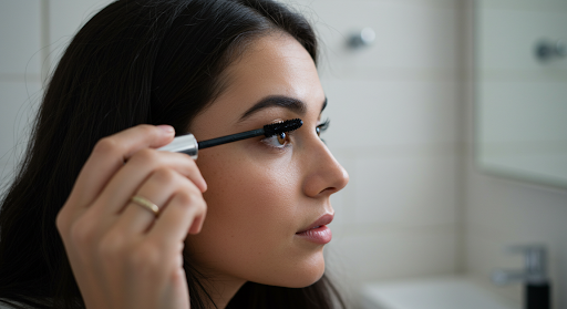 Woman Applying Mascara
