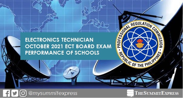 October 2021 Electronics Technician ECT board exam result: performance of schools