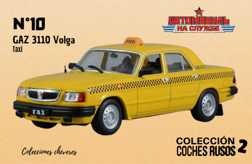 coleccion coches rusos 1:43 riguse, gaz 3110 volga 1:43 taxi