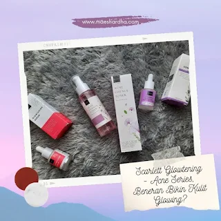 scarlett glowtening acne series