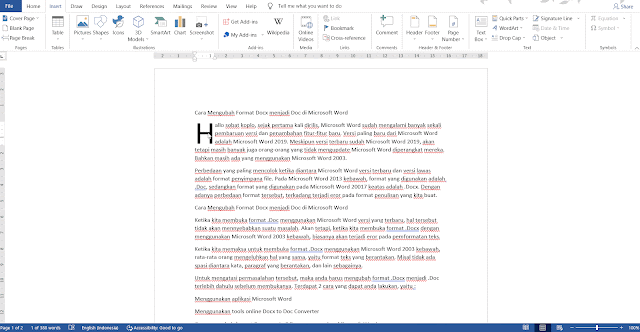 Cara Membuat Huruf Besar di Awal Paragraf (Drop Cap) di Microsoft Word