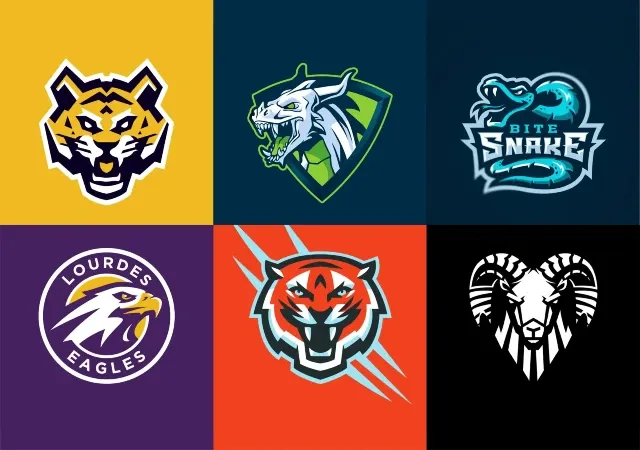 different kinds of esports team logos