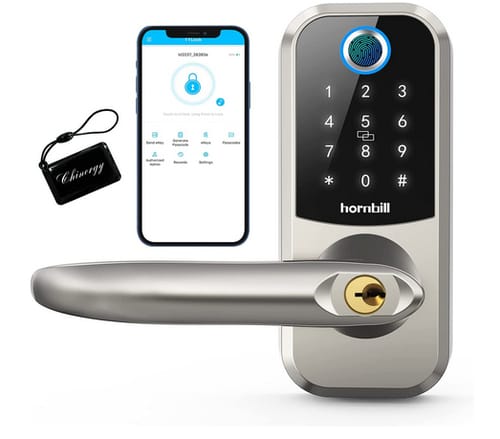 Hornbill Fingerprint Deadbolt Smart Lock Door