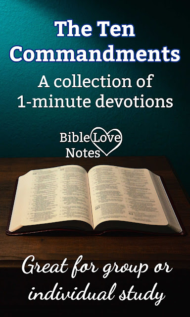 A collection of 1-minute devotions addressing each of the Ten Commandments with additional insights.