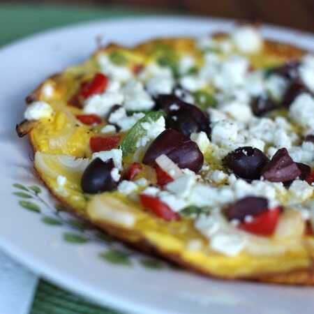 Greek Pepper And Onion Frittata Recipe