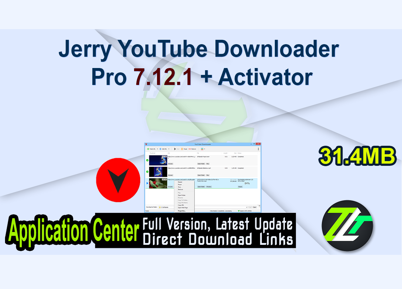 Jerry YouTube Downloader Pro 7.12.1 + Activator