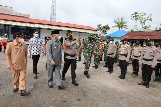 Bupati Taput Pimpin Apel Gelar Pasukan Operasi Lilin Toba 