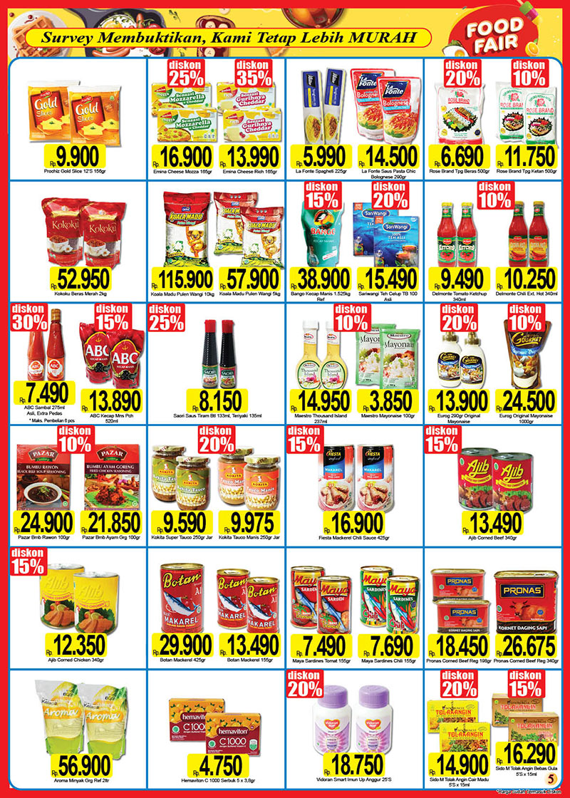 Katalog Weekday Beli 2 Gratis 1 Produk Food Fair di Katalog Promosi Naga Pasar Swalayan