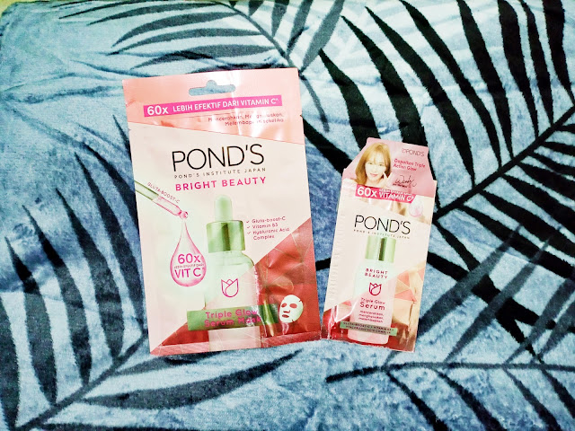 Pond's Bright Beauty Triple Glow Serum dan Pond's Bright Beauty Triple Glow Serum Mask