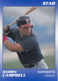 Darrin Campbell 1990 Sarasota White Sox card