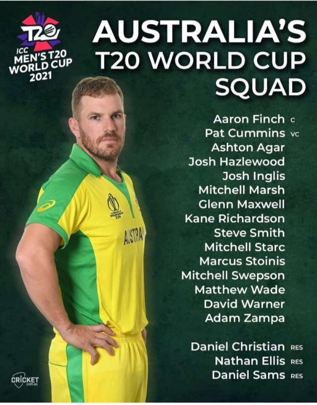 ICC T20 World Cup 2021 All Team Squad  ICC t20 वर्ल्ड कप 2021 ऑल टीम squard