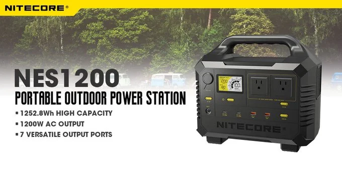 NITECORE NES1200 Portable Outdoor Power Station The most powerful, efficient and convenient power station that can do it all