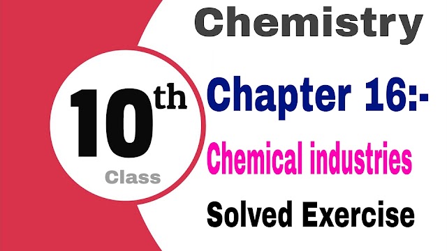 Class 10 Chemistry Chapter 16 Solved Exercise notes pdf