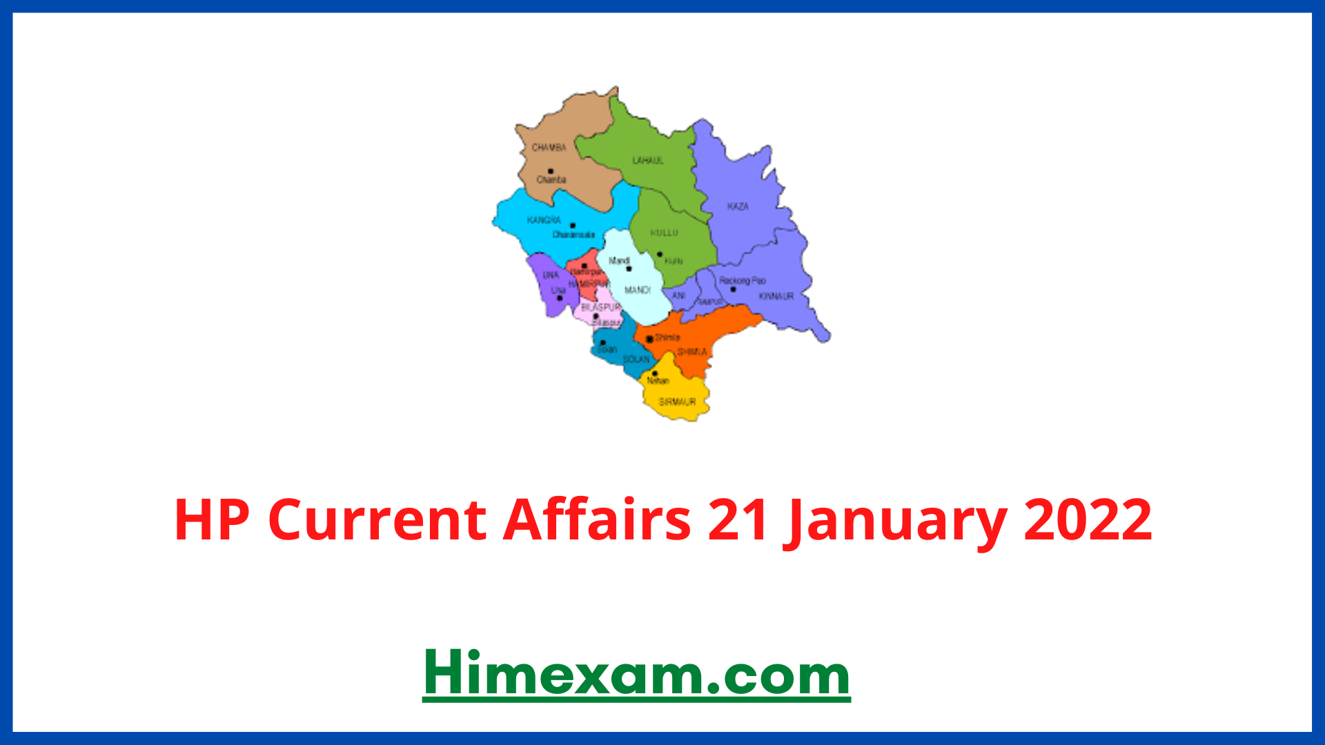 HP Current Affairs 21 January 2022