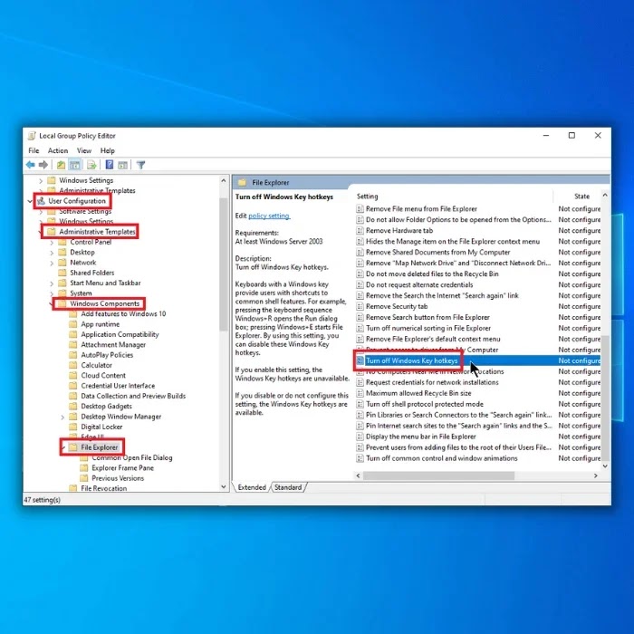 nonaktifkan hotkey windows