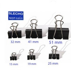 Các loại kẹp giấy A4 Slecho 6 size