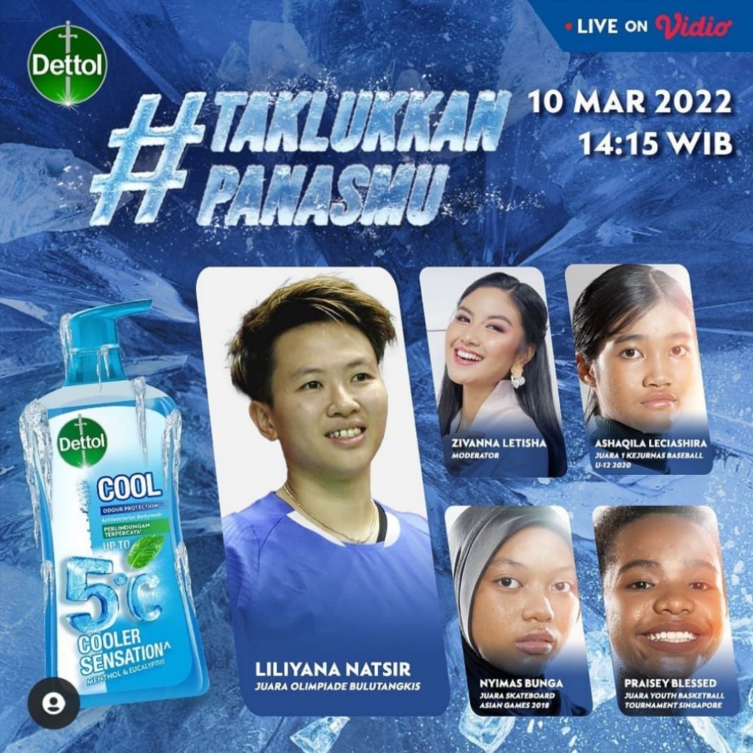 Dettol Dukung Perempuan Indonesia Taklukkan Panasmu dalam Olahraga