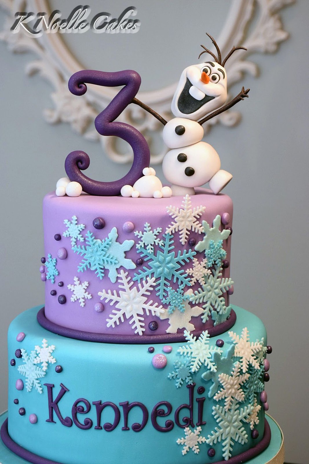 simple frozen birthday cake