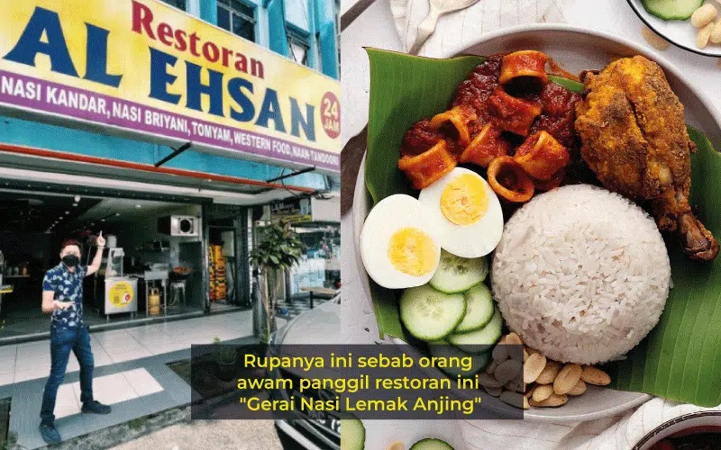 Rupanya ini sebabnya mengapa ramai orang panggil restoran ini “Gerai Nasi Lemak Anjing”