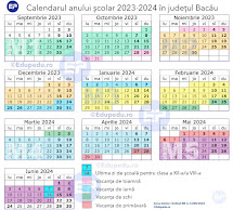 STRUCTURA ANULUI ȘCOLAR 2023-2024