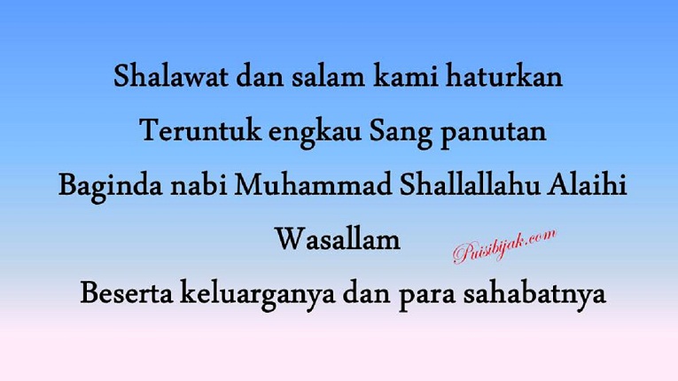 Kumpulan puisi untuk Rasulullah shallallahu alaihi wasallam penutup para Nabi dan Rasul