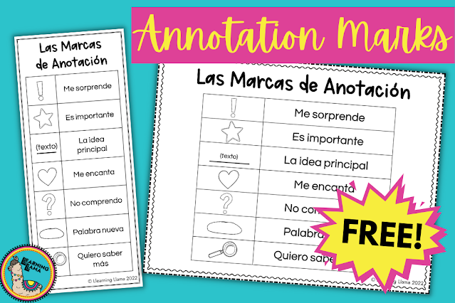 spanish annotation markings
