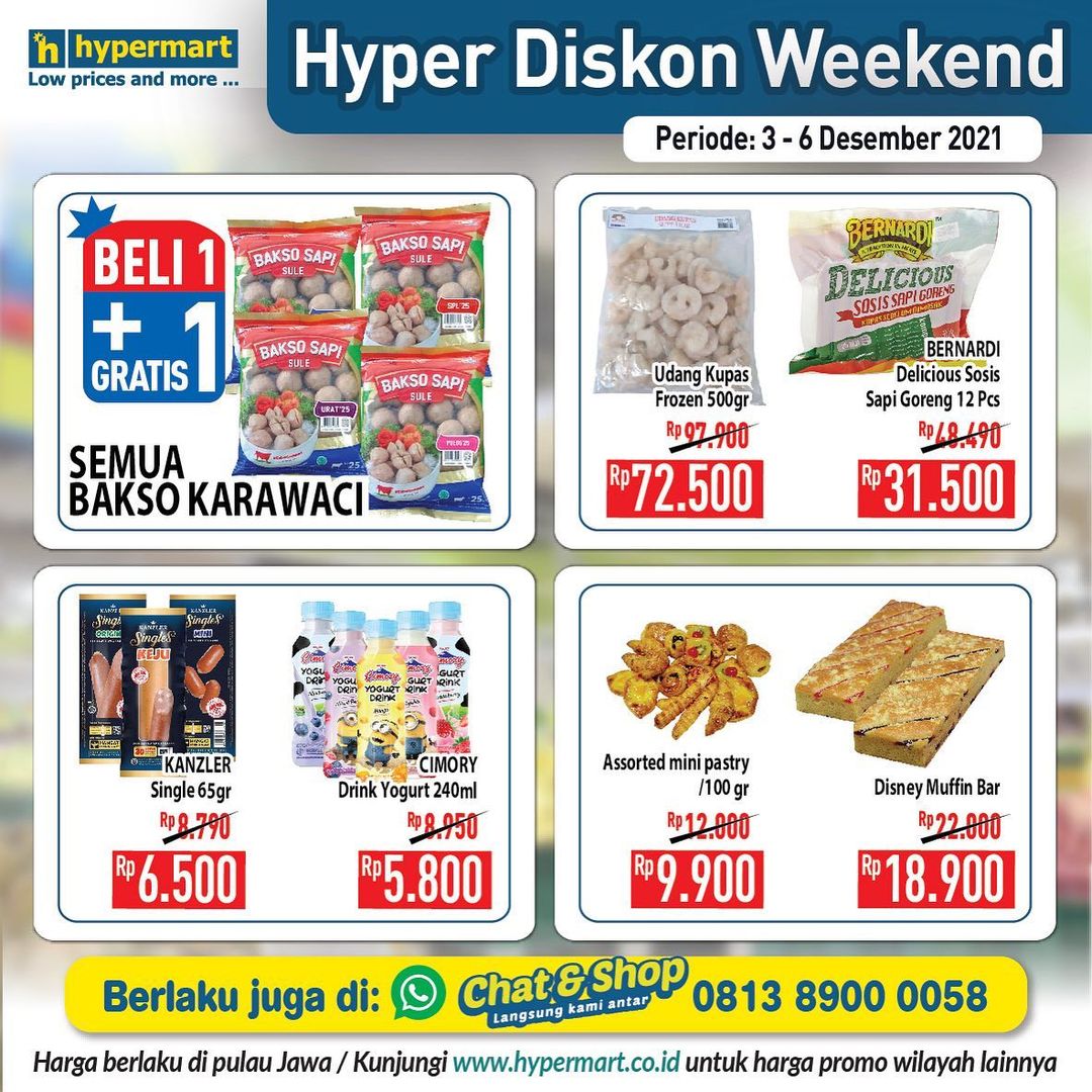 Katalog Promosi Hypermart Weekend Periode 03 - 06 Desember 2021