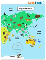 Map of the World Sketch notebook for kids