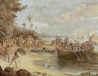Landing of Pedro Álvares Cabral in Porto Seguro in 1500
