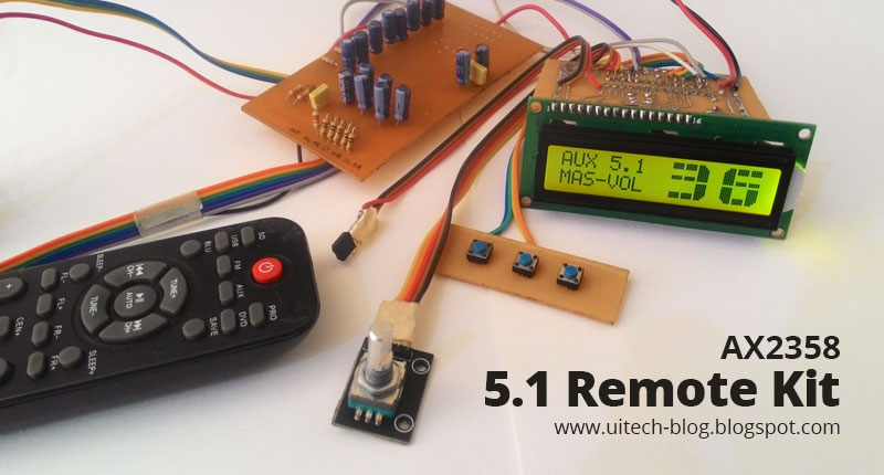 AX2358 Homemade 5.1 Remote Kit with 16x2 LCD