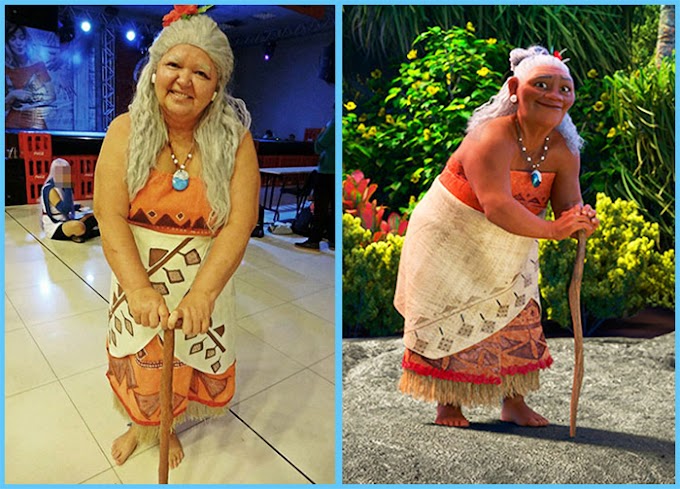 This Mom Dresses Up As An Older Woman Character, And It's Perfect!