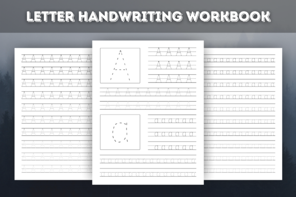 Download KDP Interior Letter Handwriting Workbook for Silhouette Portrait, Silhouette Cameo, Silhouette Curio, Silhouette Alta, Silhouette Mint