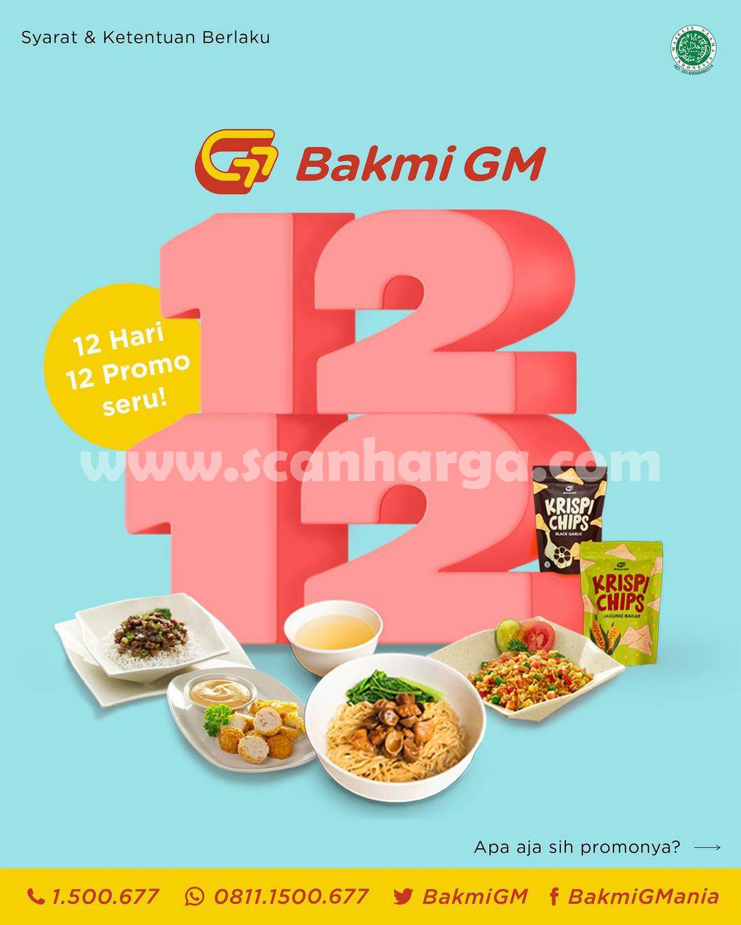 Promo BAKMI GM SERU 12.12 - harga mulai Rp 1.000 sampai Rp 12.000