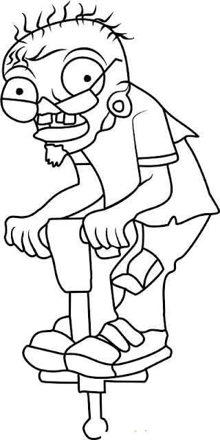 12 walking zombie coloring pages