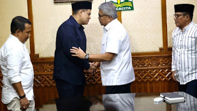 Ketua DPW Nasdem Aceh, Irsan Sosiawan Silaturrahmi Dengan Pj Gubernur Aceh ,,Dukung PON Aceh 2024 ,, 