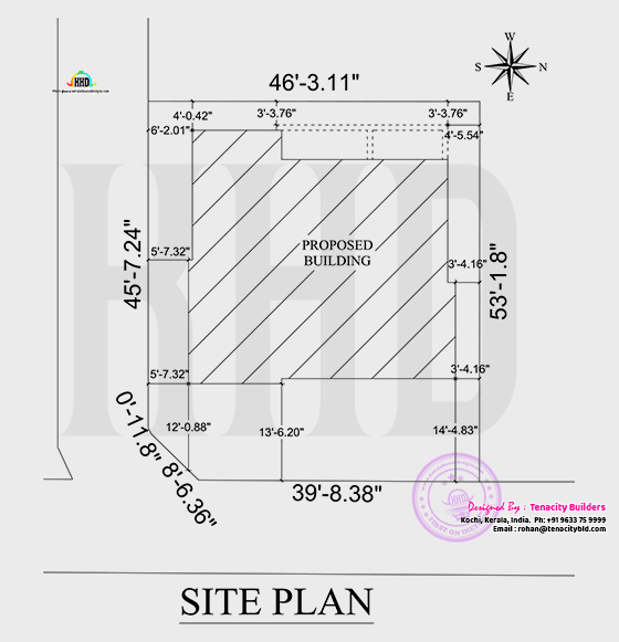 Drawing of site plan