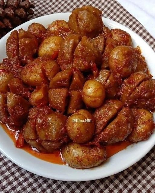RESEP BAKSO KENTANG SAMBAL BAWANG