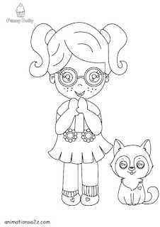 Fanny Dolly coloring pages kawaii for children