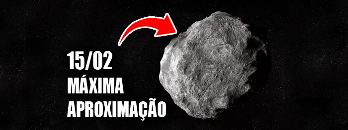 Asteroide de 30 metros vai passar raspando na Terra em 15 de fevereiro de 2022