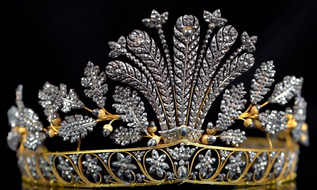 cut steel tiara sweden queen hortense holland