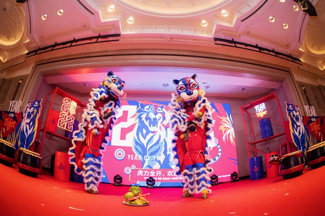 Tiger Dance at the media launch of Tiger CNY 2022 campaign - The Year We ROAR Together